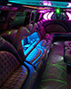 luxurious limousine interior