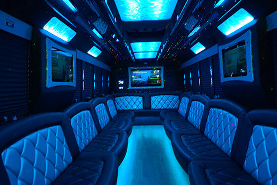 party bus seating