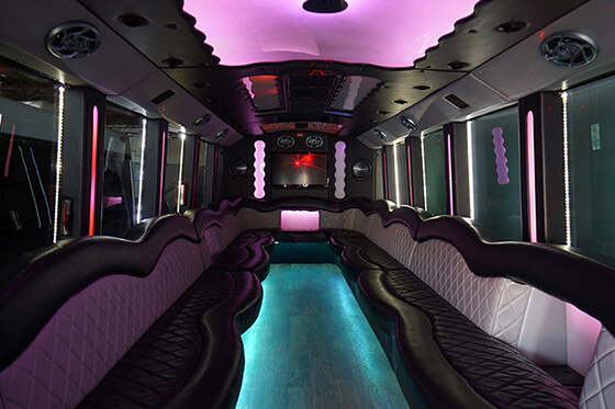 disco party bus ambiance