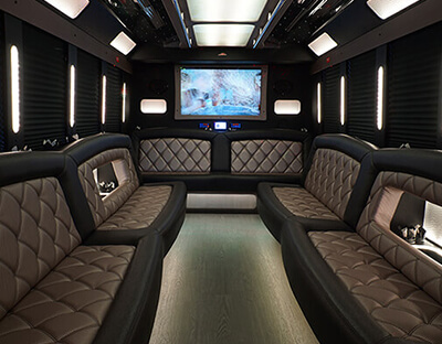 limousine bus seating